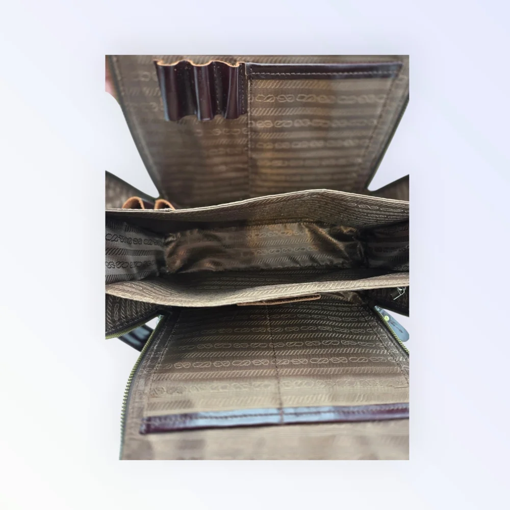 Cobbler Legend Brown Leather Bag Crossbody Satchel Organizer Purse - Picture 8 of 16